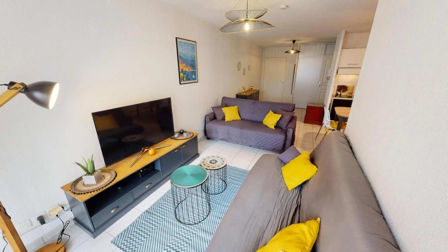 Apartment Residence Royal Plaza - Giotto - Tres Joli 2P Climatise En Plein Centre Avec Terrasse Et Parking Prive Mae-9194 Menton